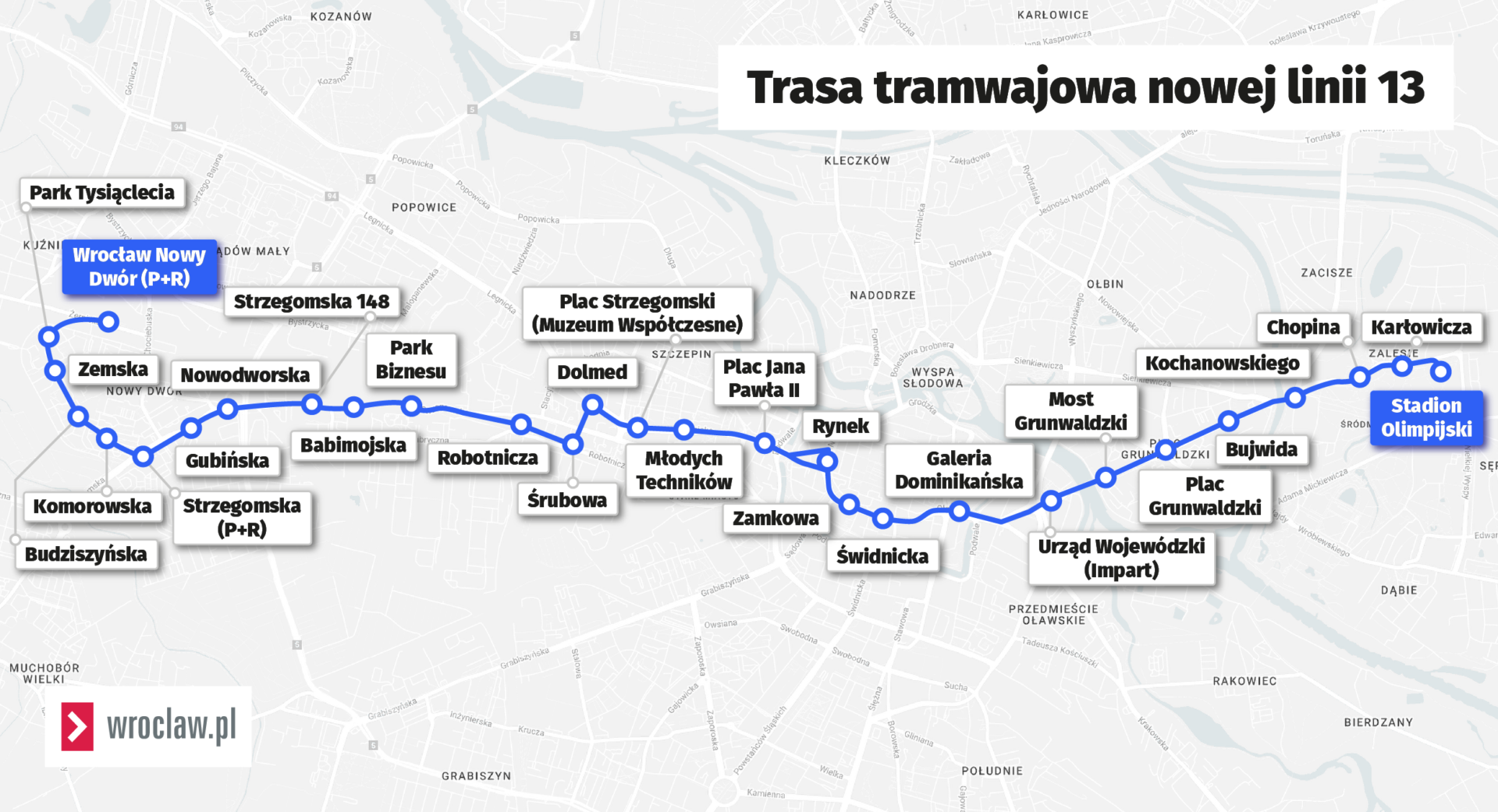 Wrześniowe zmiany w komunikacji tramwajowej i autobusowej we Wrocławiu