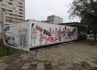 Nowy mural ,,Każdy inni, wszyscy równi” już zniszczony przez wandali
