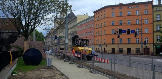 Powstają pasy rowerowe na ul. Kazimierza Wielkiego i ul. Ruskiej.