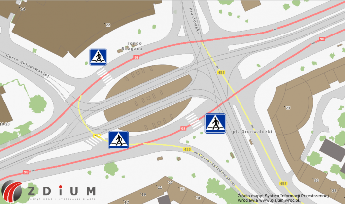 źródło mapy: ZDiUM, system informacji przestrzennej Wrocławia
