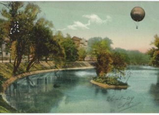 Wrocław dawniej: O tym jak latano balonem nad fosą miejską