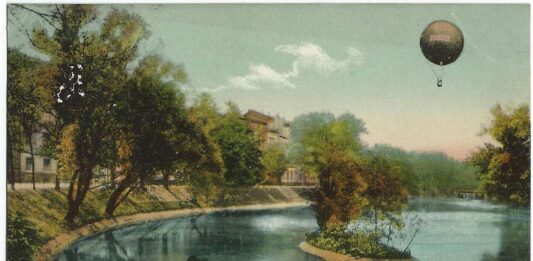 Wrocław dawniej: O tym jak latano balonem nad fosą miejską