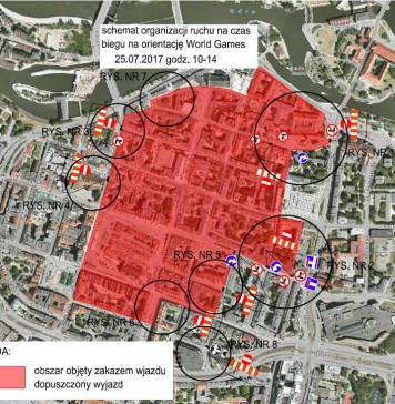 Zmiana organizacji ruchu w związku z The World Games 2017