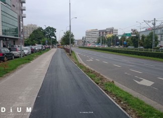 Nowa droga rowerowa na al. Hallera już prawie gotowa