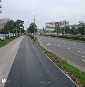 Nowa droga rowerowa na al. Hallera już prawie gotowa