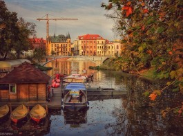 Kajakiem po Odrze? Czemu nie! Sprawdź, gdzie wypożczysz kajak we Wrocławiu Na zdjęciu jedna z przystani we Wrocławiu /Tomasz Zacharow