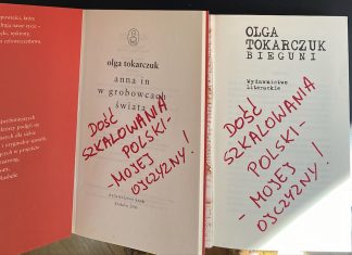 Okaleczone książki Olgi Tokarczuk trafią na licytację
