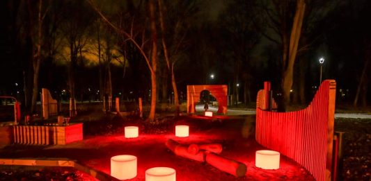 Wrocław: Na Tarnogaju powstał plac zabaw, który świeci w ciemności! Leśne druchy – Tarnoduchy
