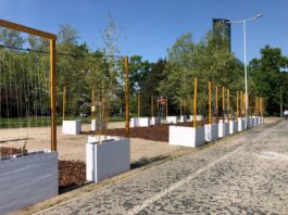 Wrocław: Na Rondzie przy Powstańców Śląskich powstaje miejska plaża ze sceną muzyczną!