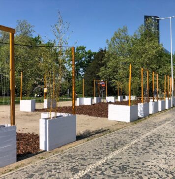 Wrocław: Na Rondzie przy Powstańców Śląskich powstaje miejska plaża ze sceną muzyczną!