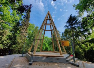 Zabytkowa Altana (zwana Grzybkiem) ze wzgórza w Parku Południowym jest już odbudowywana!