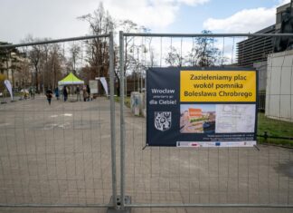 Wrocław zazielenia plac przy pomniku Bolesława Chrobrego!