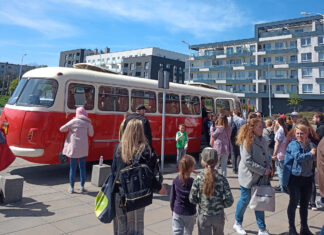 Majówka w Centrum Historii Zajezdnia Na zdjęciu Centrum Historii Zajezdnia