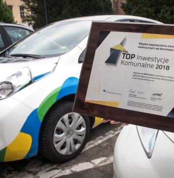 Miejska Wypożyczalnia Samochodów Elektrycznych we Wrocławiu w TOP INWESTYCJE KOMUNALNE 2018