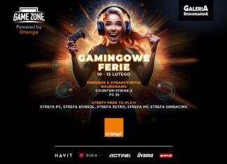 Gamingowe ferie w Galerii Dominikańskiej – tydzień wirtualnych rozgrywek w ramach GAME ZONE Powered by Orange!