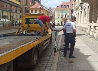 Zgłoś miejsca, w których użytkownicy często źle parkują hulajnogi. Wrocław uruchomił specjalny formularz