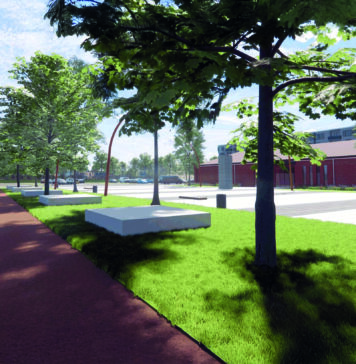 Zmienia się plac przed Centrum Historii Zajezdnia