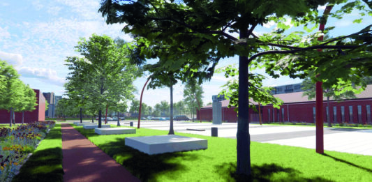 Zmienia się plac przed Centrum Historii Zajezdnia