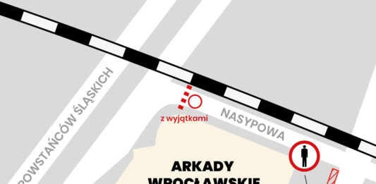 Zmiany w organizacji ruchu w związku z rozbiórką Arkad Wrocławskich