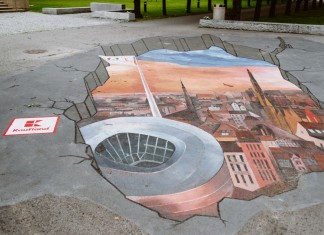 Na ulicach Wrocławia powstały trójwymiarowe obrazy