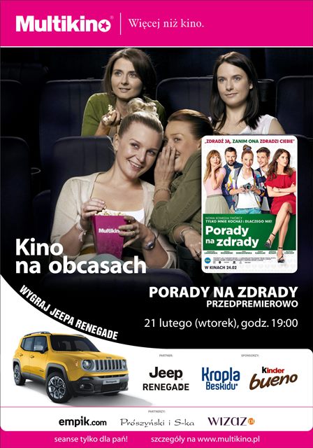 Kino na Obcasach_Porady na zdrady_PLAKAT