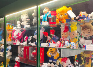 Wystawa maskotek olimpijskich w Centrum Historii Zajezdnia we Wrocławiu