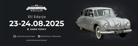Grafika promująca MotoClassic 2025 we Wrocławiu