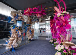 Wrocław: Festiwal Kwiatów z Zamku Książ przyleciał na lotnisko!