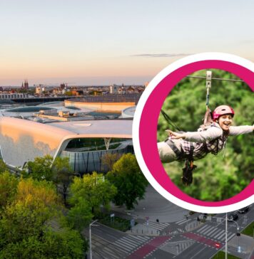 Ponad 180-metrowa tyrolka, rowerowy plac manewrowy i gigantyczna huśtawka we Wroclavii!