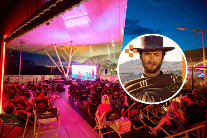 Na zdjęciu Pitlane Summer Bar oraz Clint Eastwood