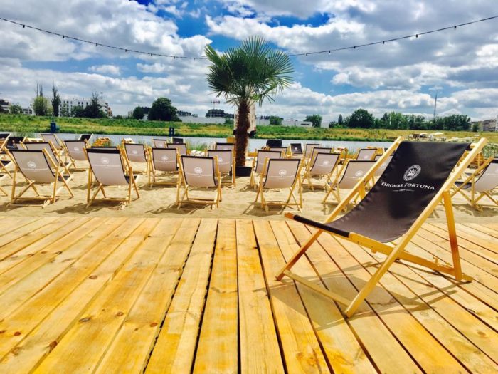 Na zdjęciu widok na Stara Odra beach bar