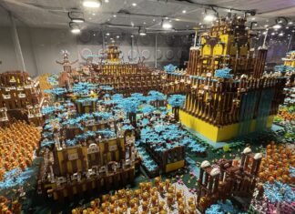 Nowa odsłona wystawy LEGO® w Sky Tower. Otwarcie już wkrótce! Na zdjęciu fragment wystawy klocków LEGO® w Sky Tower