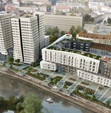 Nowy kompleks mieszkaniowo – usługowy stoi już nad brzegiem Odry