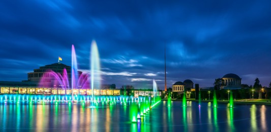 Sezon na Wrocławską Fontannę Multimedialną 2021 Fontanna Multimedialna Wrocław fot. Jarek Ciuruś