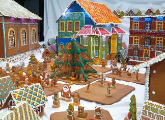 W Kolejkowie powstało Miasto z Piernika! 300 domów, ratusz i pociąg z ponad tony ciasta!
