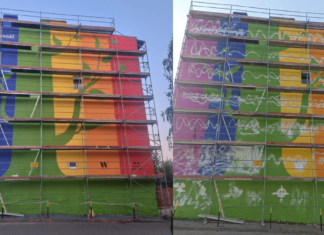 Wocław: Nowy tęczowy Mural Równości przy ul. Opolskiej zniszczony w 1 dzień