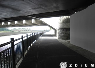 Koniec budowy ścieżki rowerowej pod Mostami Warszawskimi