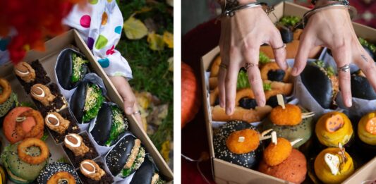 Czarne burgery, mroczne BAO i słodkie niespodzianki! Wrocławska Manufaktura przygotowała boxy na Halloween