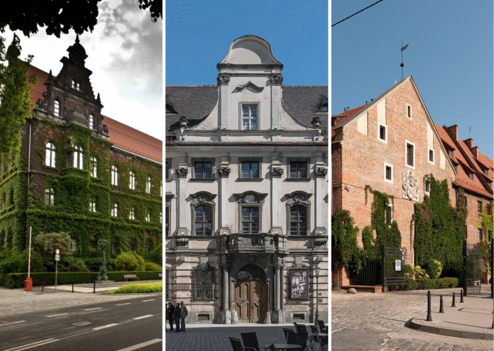 Na zdjęciu Muzeum Narodowe, Muzeum Człowieka oraz Arsenał Miejski we Wrocławiu
